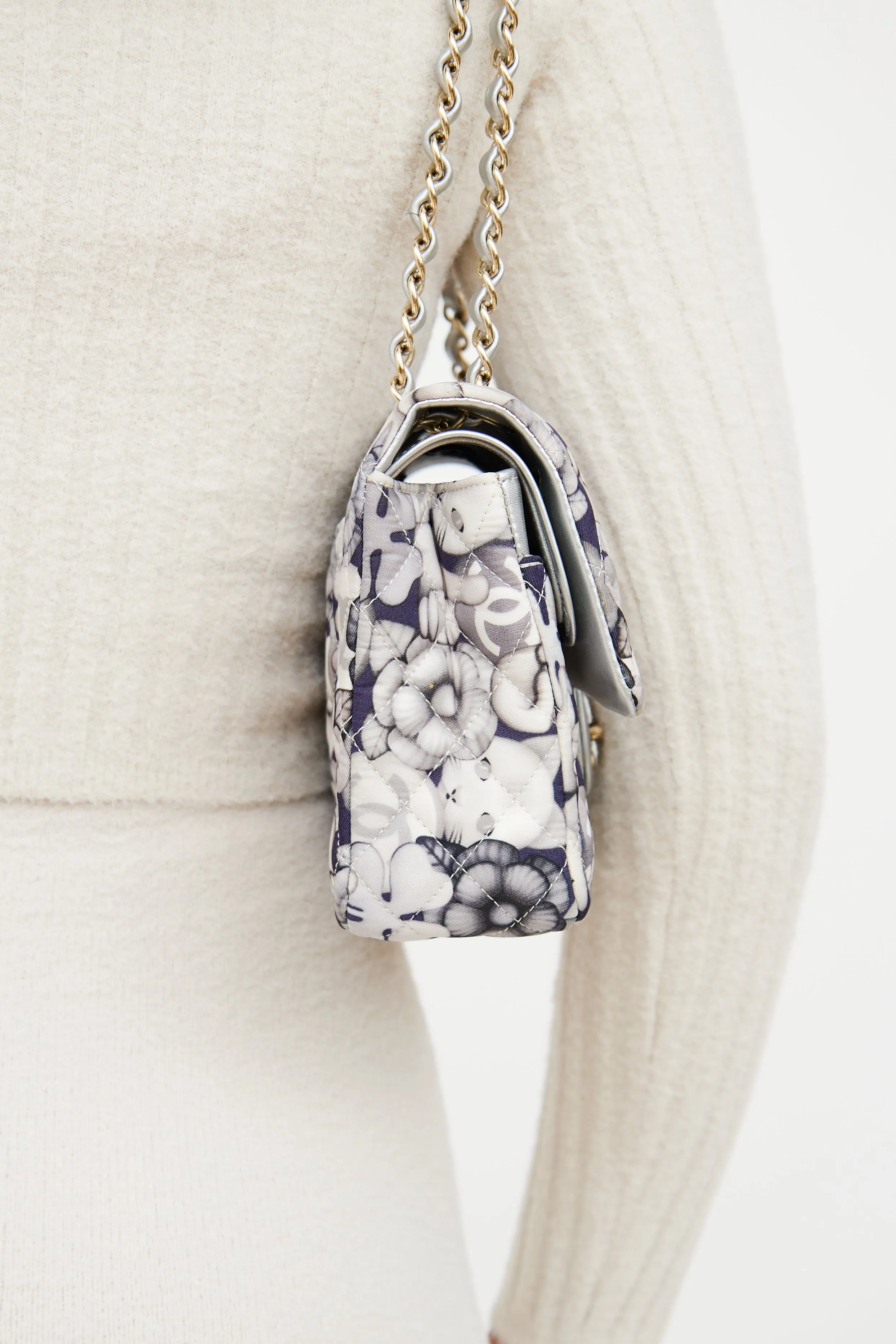 2016 Emoticon Nylon Double Flap Handbag