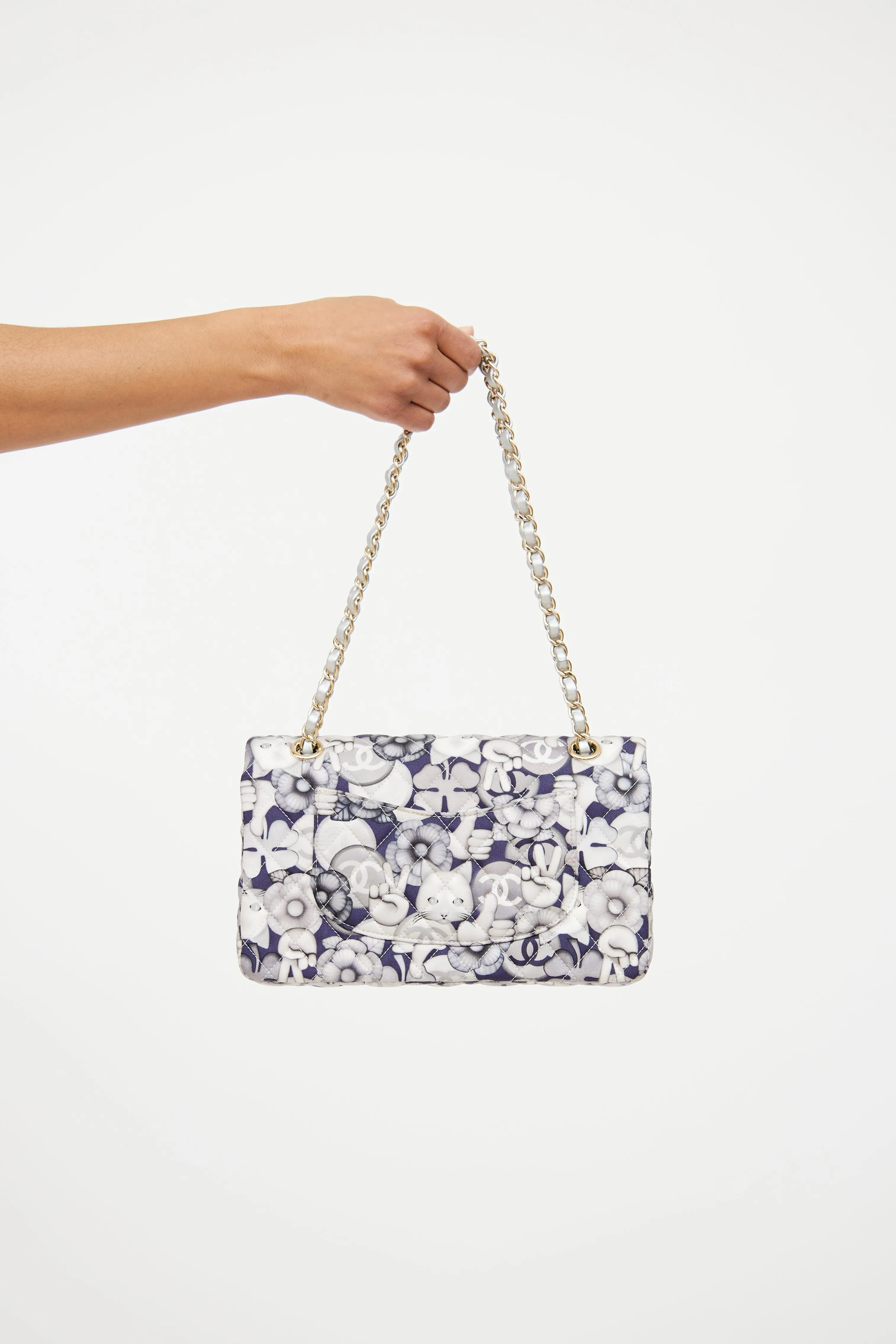 2016 Emoticon Nylon Double Flap Handbag