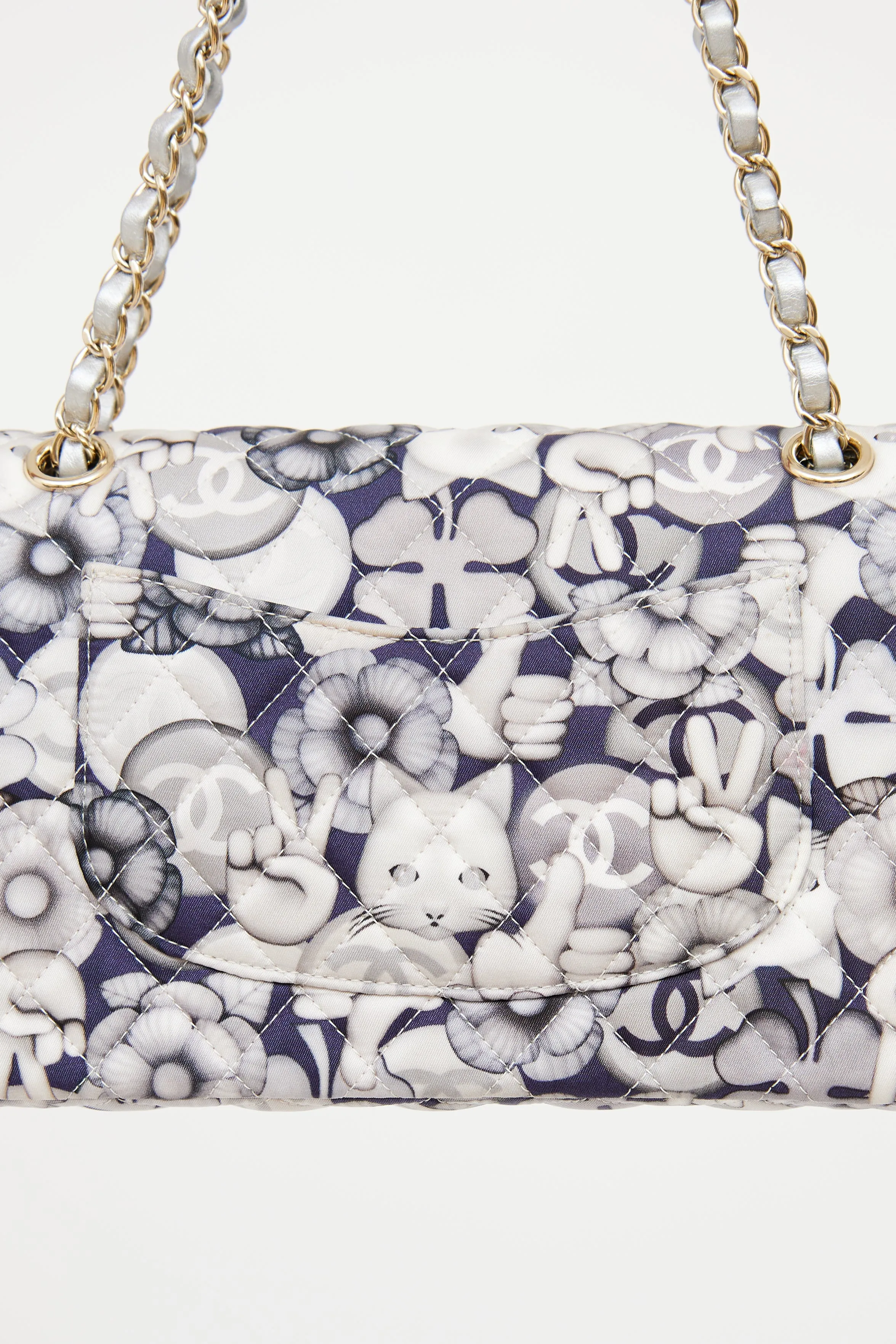 2016 Emoticon Nylon Double Flap Handbag