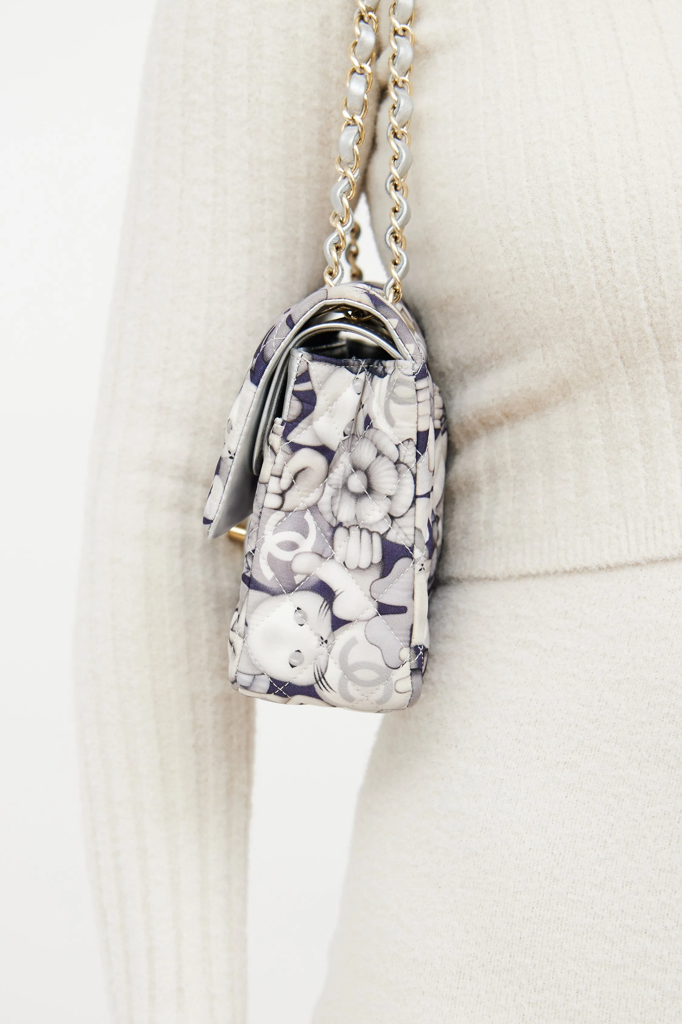 2016 Emoticon Nylon Double Flap Handbag