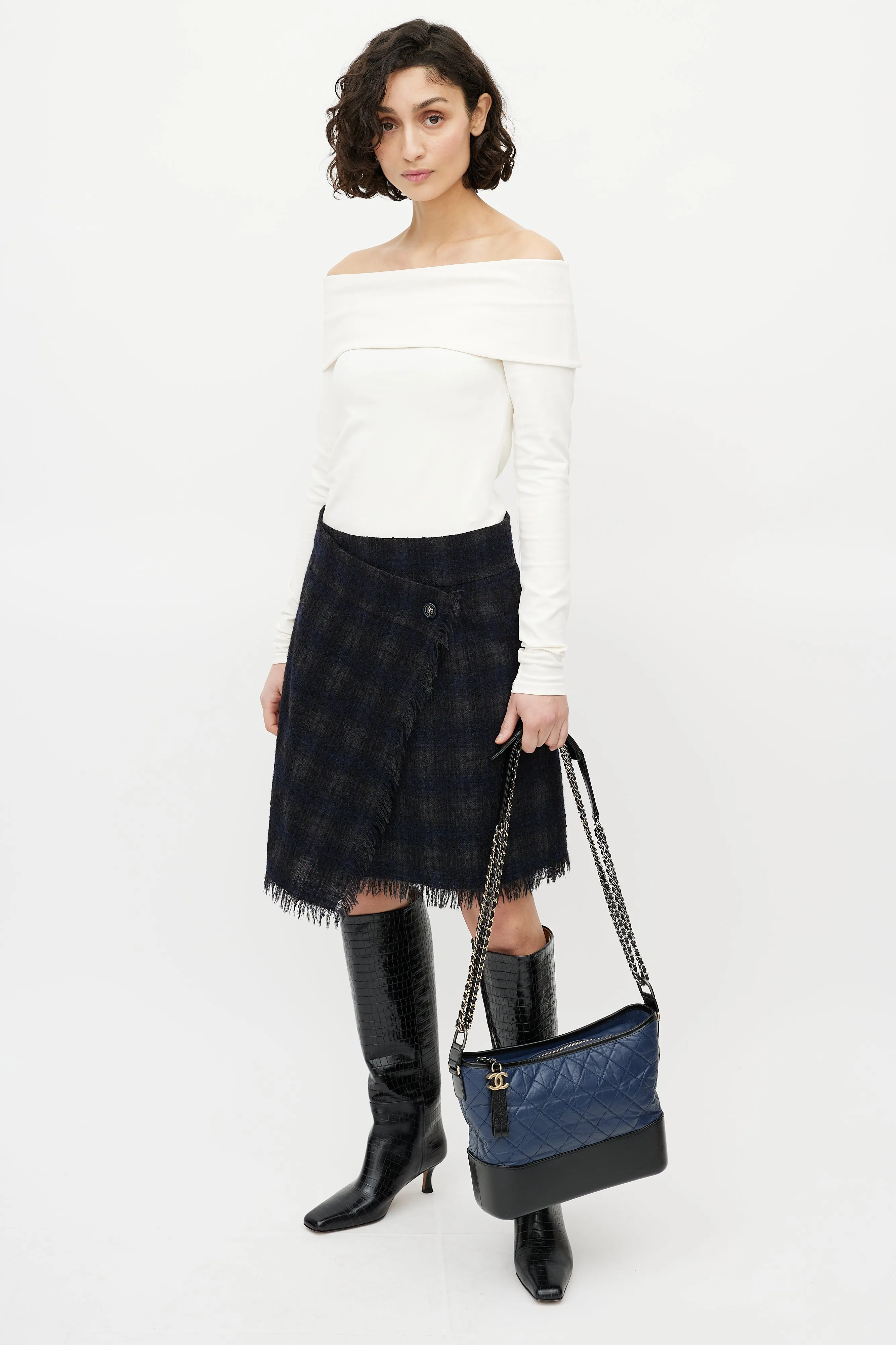 2018 Black & Navy Gabrielle Crossbody Bag
