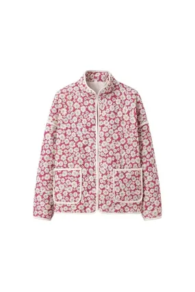 'Aubree' Chic Chrysanthemum-Printed Jacket
