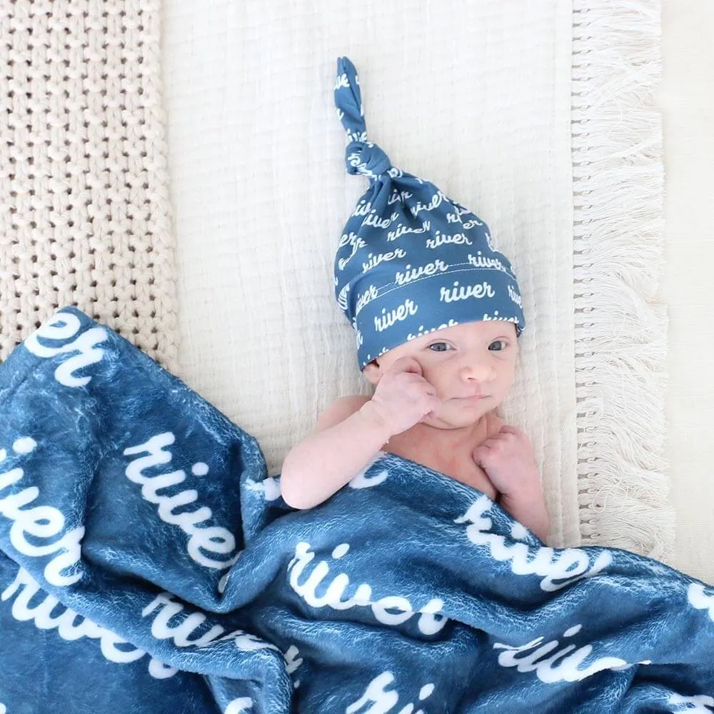 Baby Blues Personalized Knotted Hat