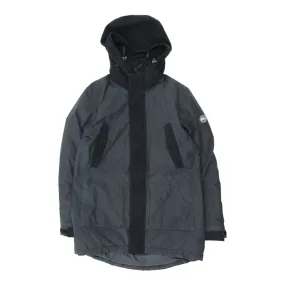 Best Company Mens Navy Hooded Quilted Coat | Vintage High End Designer VTG
