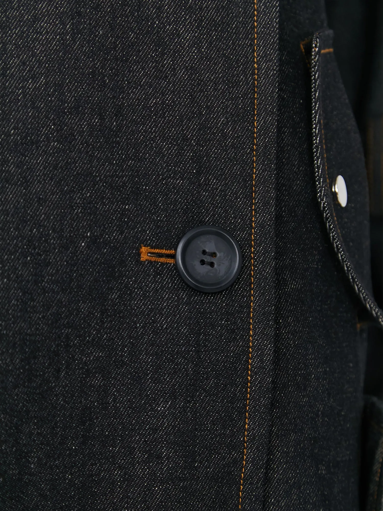 Black Denim Coat
