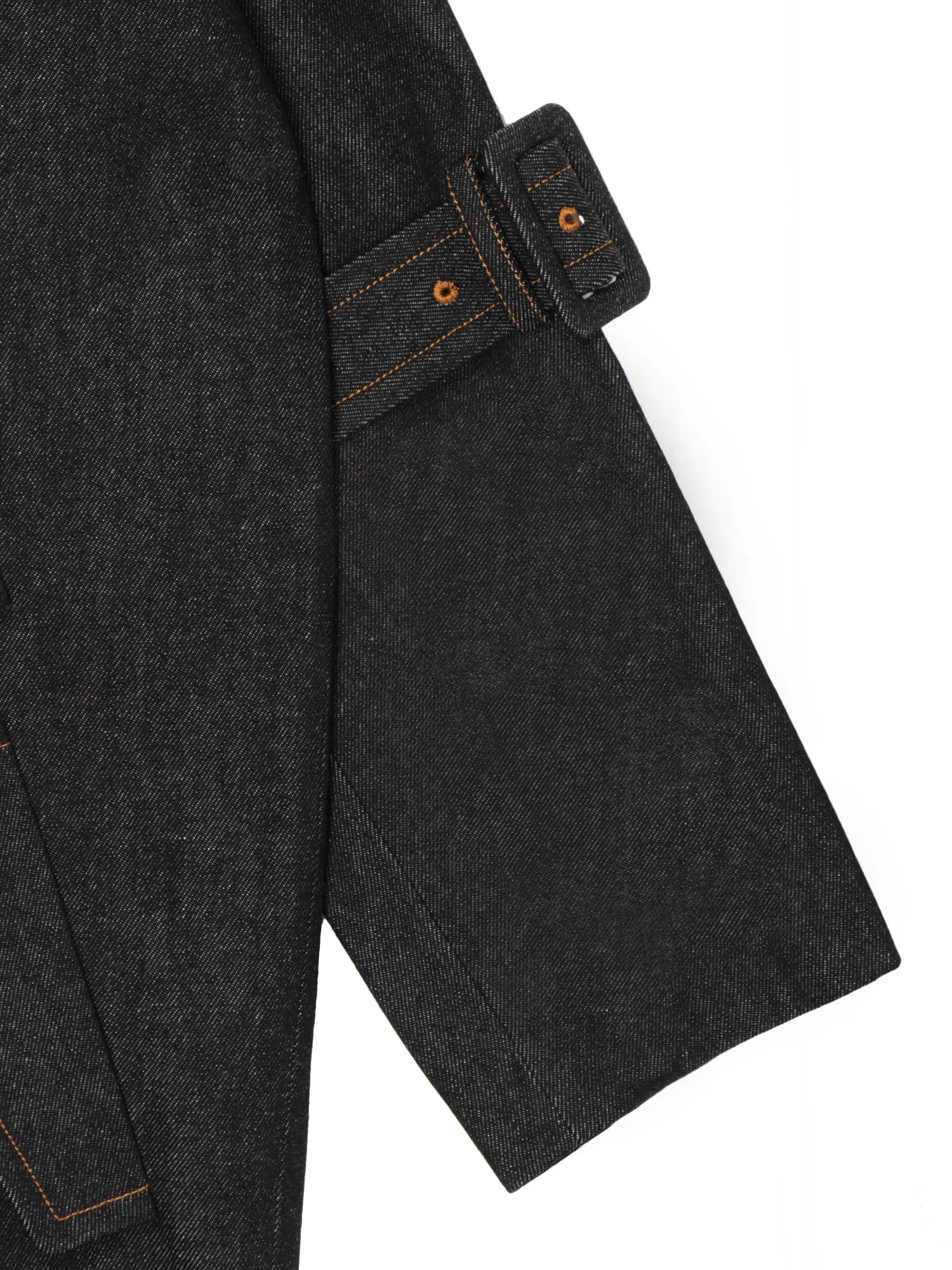 Black Denim Coat