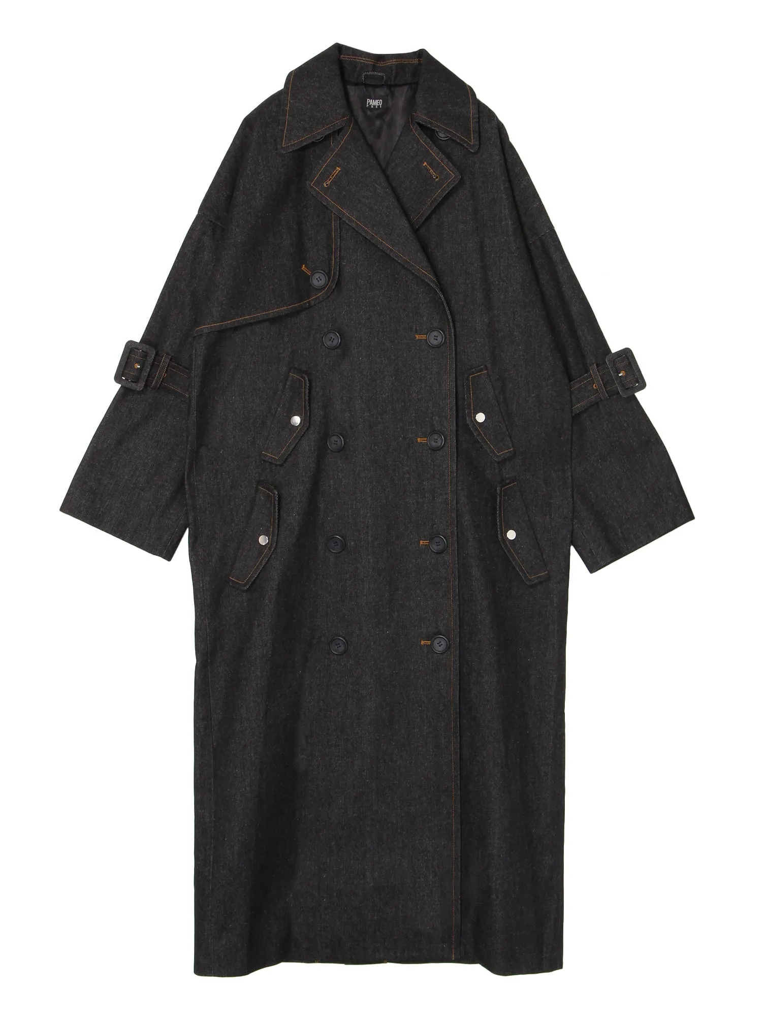 Black Denim Coat
