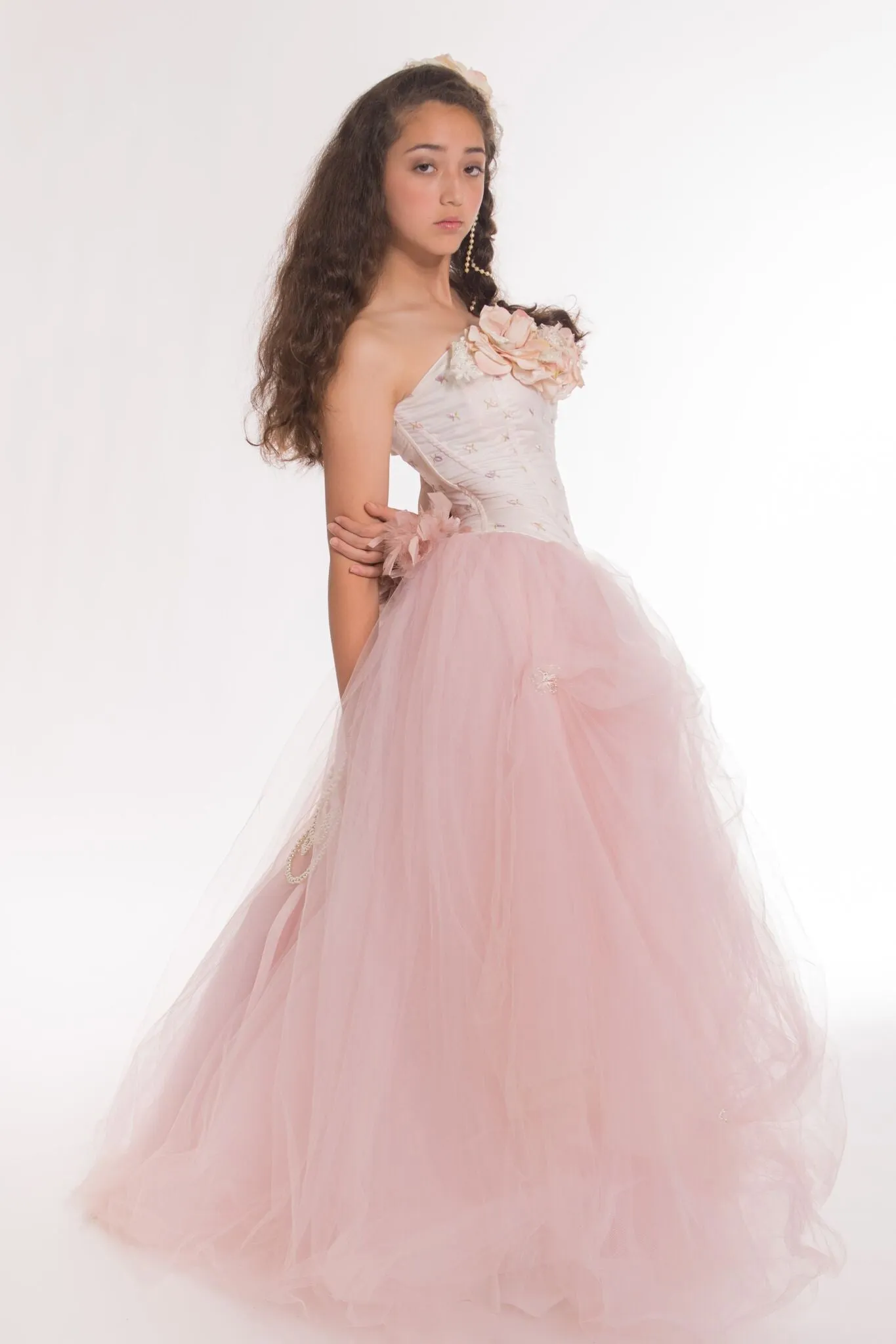 Blush Bridal Tulle Gown - Isabella