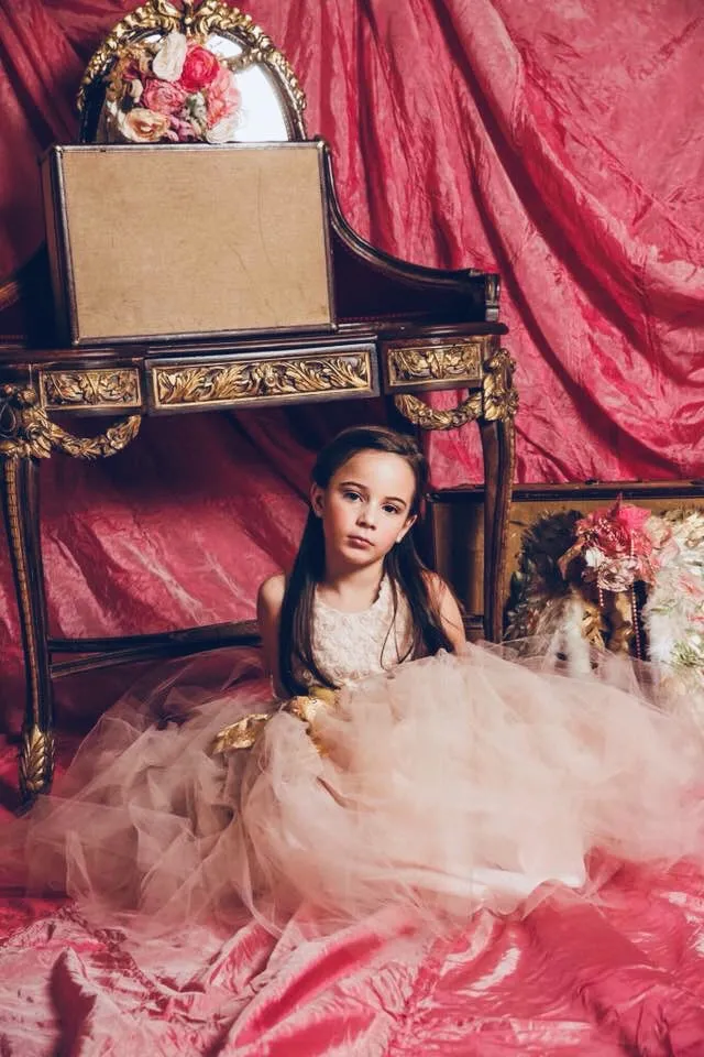 Blush Tutu Dress - Flower Girl - Liz