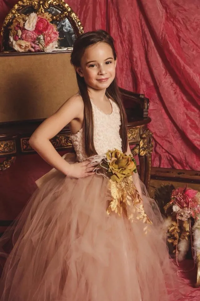Blush Tutu Dress - Flower Girl - Liz