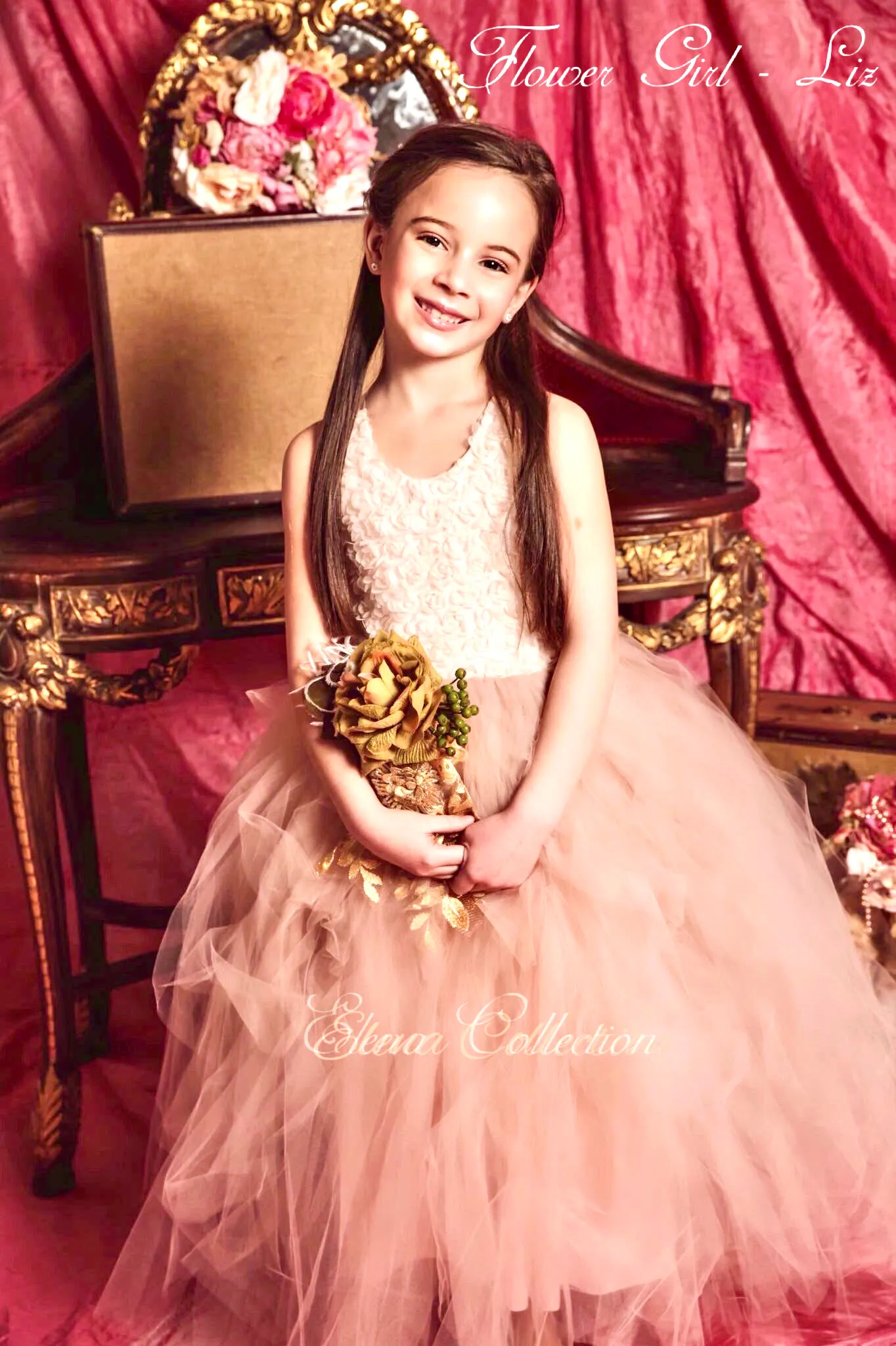 Blush Tutu Dress - Flower Girl - Liz