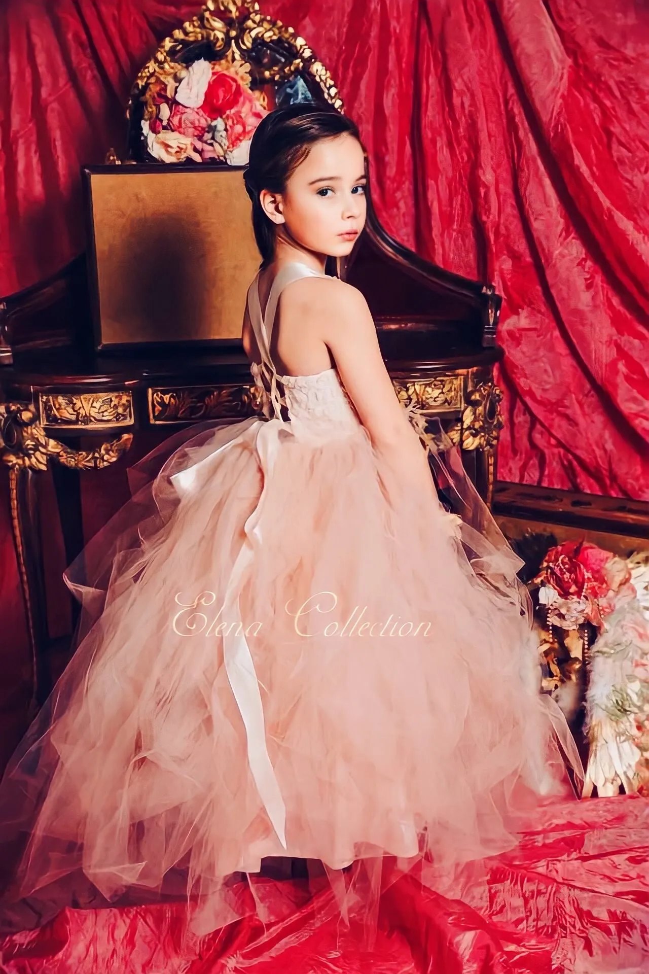 Blush Tutu Dress - Flower Girl - Liz