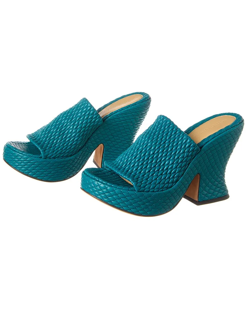 Bottega Veneta Leather Platform Sandal (Authentic Pre-Owned)