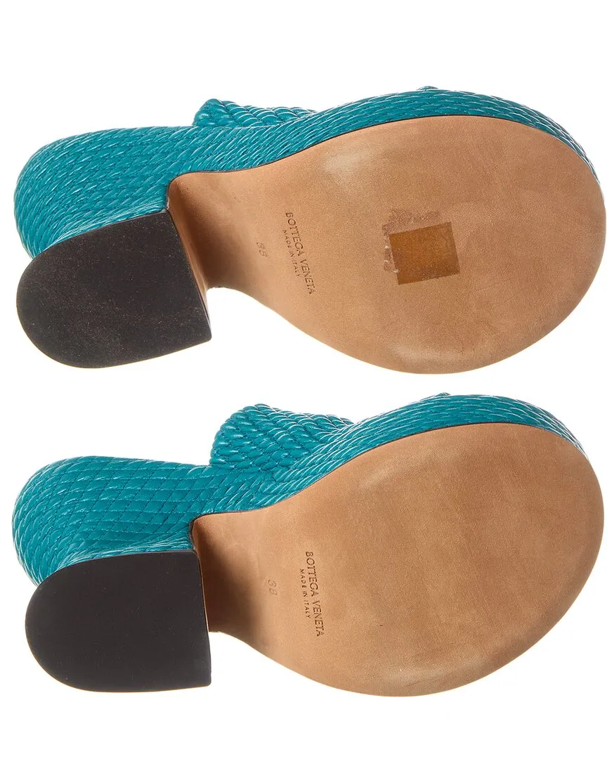 Bottega Veneta Leather Platform Sandal (Authentic Pre-Owned)