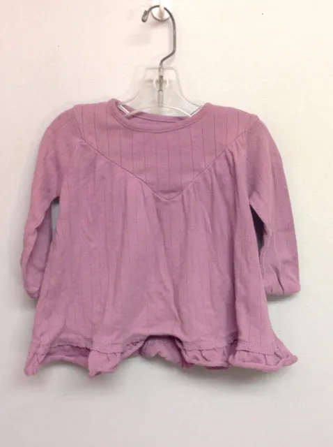 Burt's Bees Baby Size 3M Purple Organic Cotton Infant Girls Dress Casual
