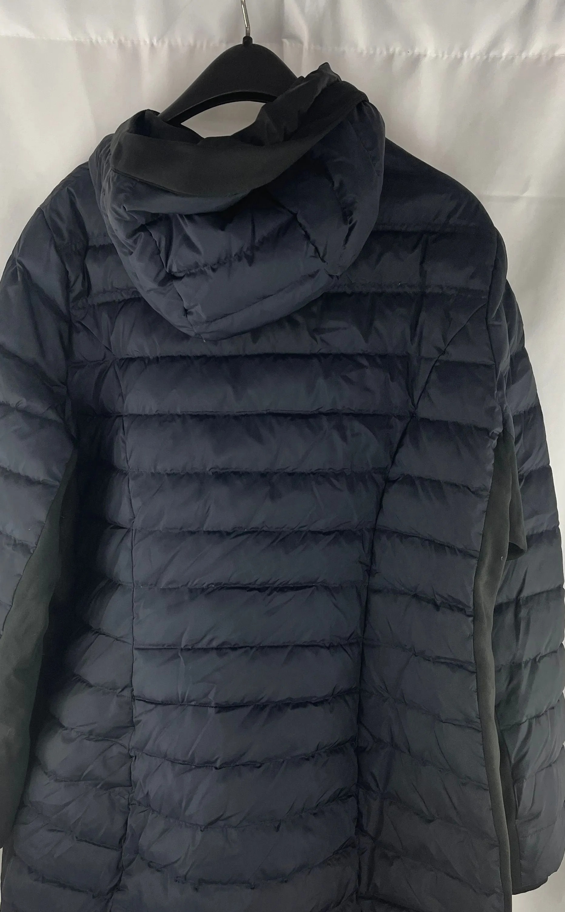 Calvin Klein Men Black Packable Hooded Down Puffer Coat Jacket Size 2X MSRP $226