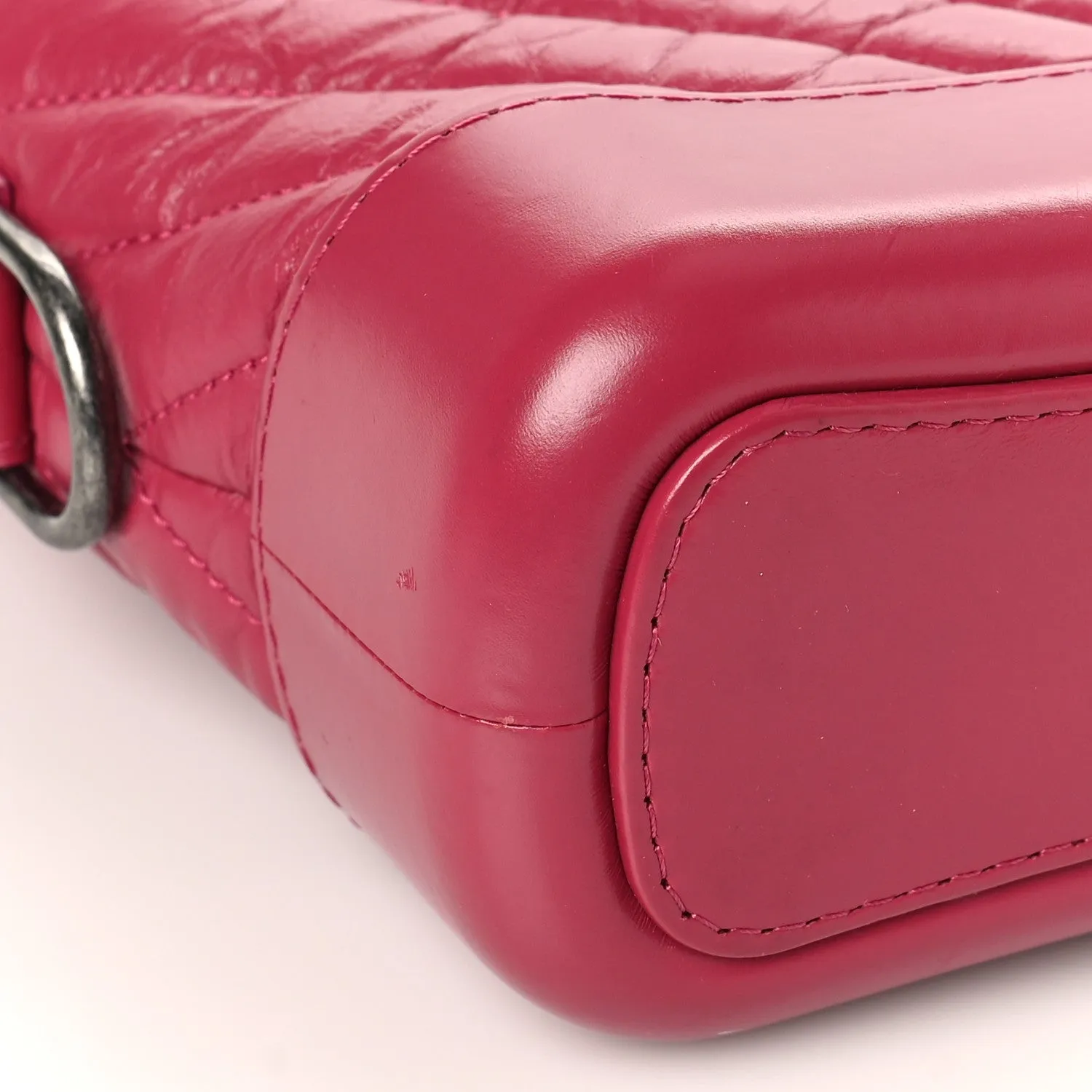 Chanel Aged Calfskin Chevron Quilted