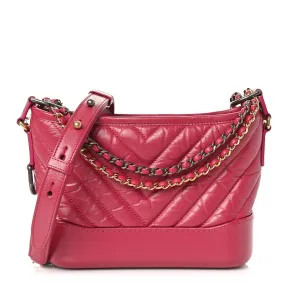 Chanel Aged Calfskin Chevron Quilted