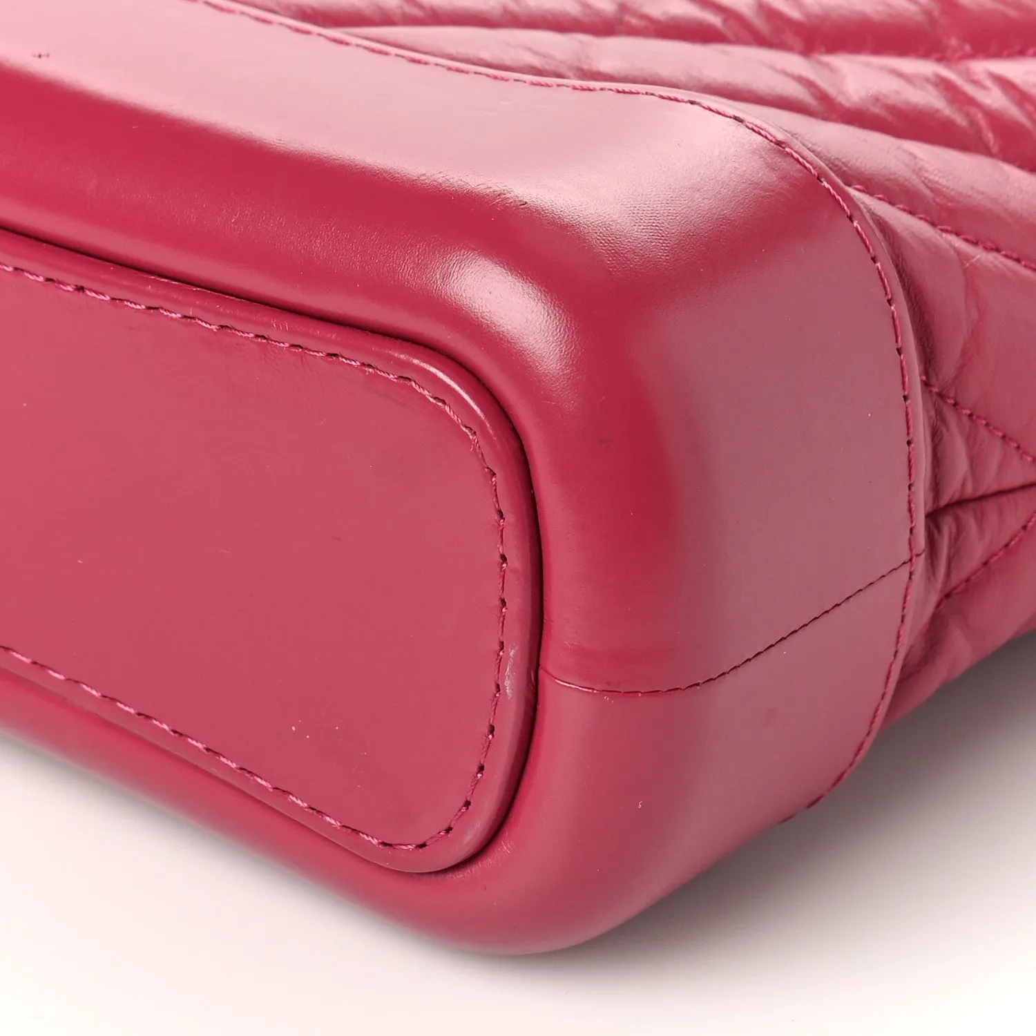 Chanel Aged Calfskin Chevron Quilted