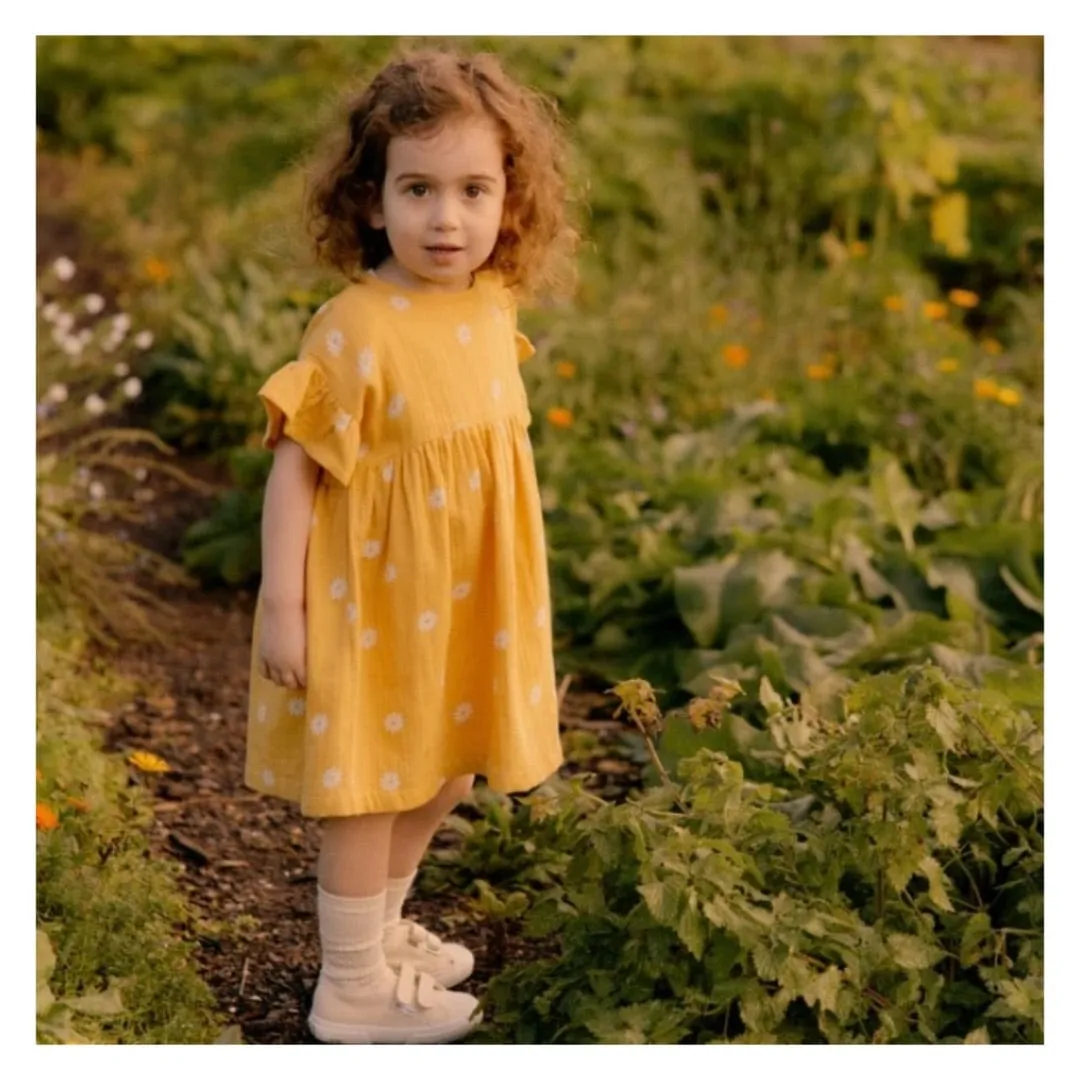 Clara Dress - Chamomile Sunshine