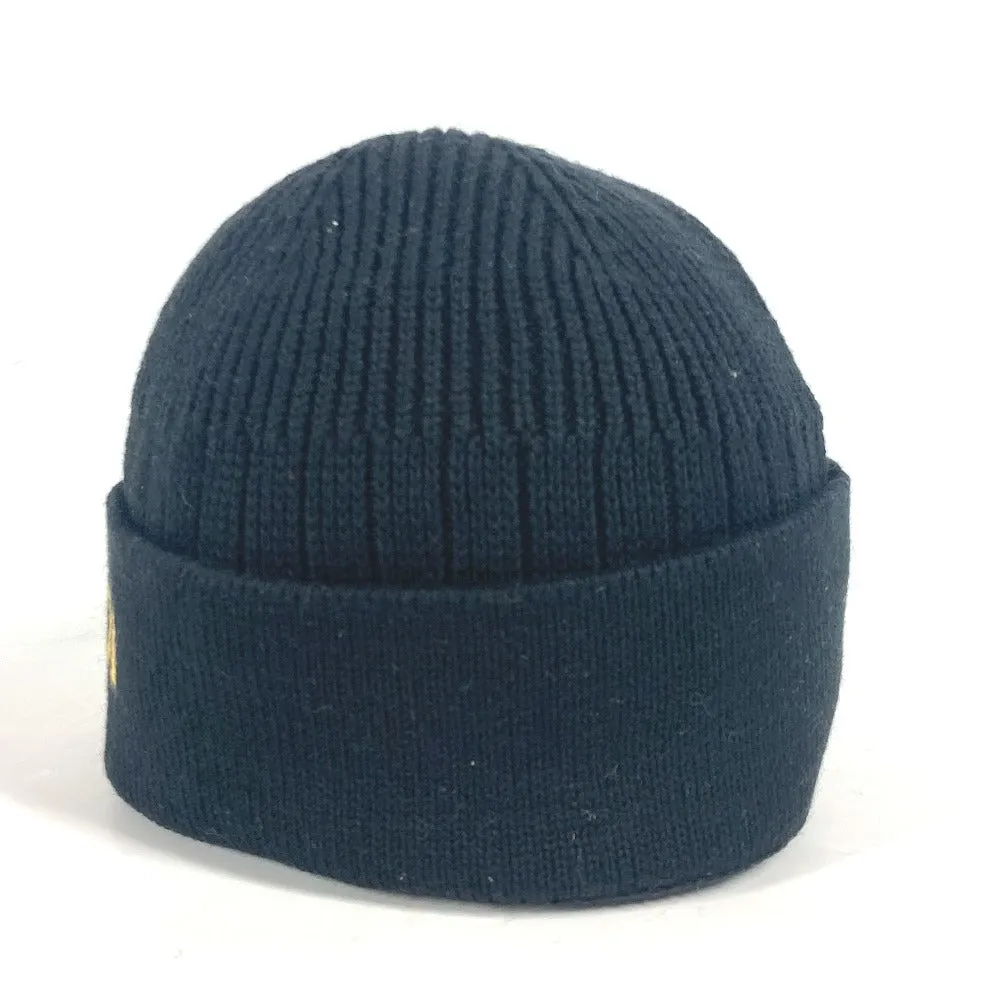 FENDI Knit hat FXQ108 Cotton, Cashmere black logo