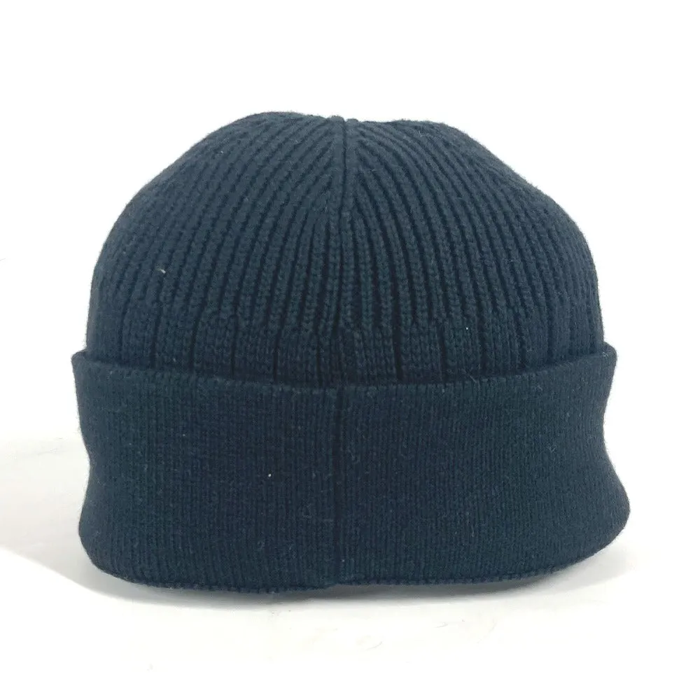 FENDI Knit hat FXQ108 Cotton, Cashmere black logo