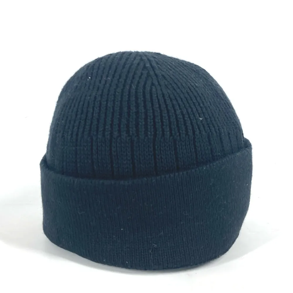 FENDI Knit hat FXQ108 Cotton, Cashmere black logo