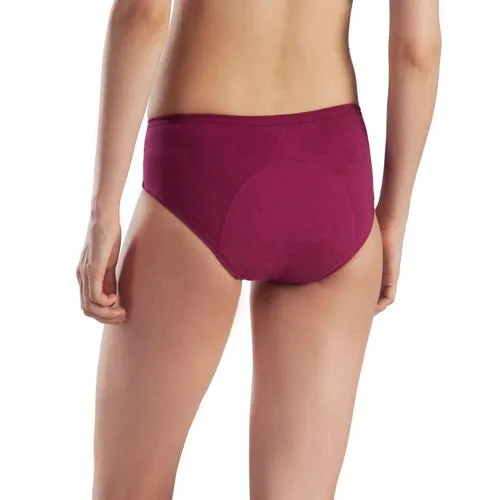 Lavos Performance - No Stain Period Panty - Plum - L