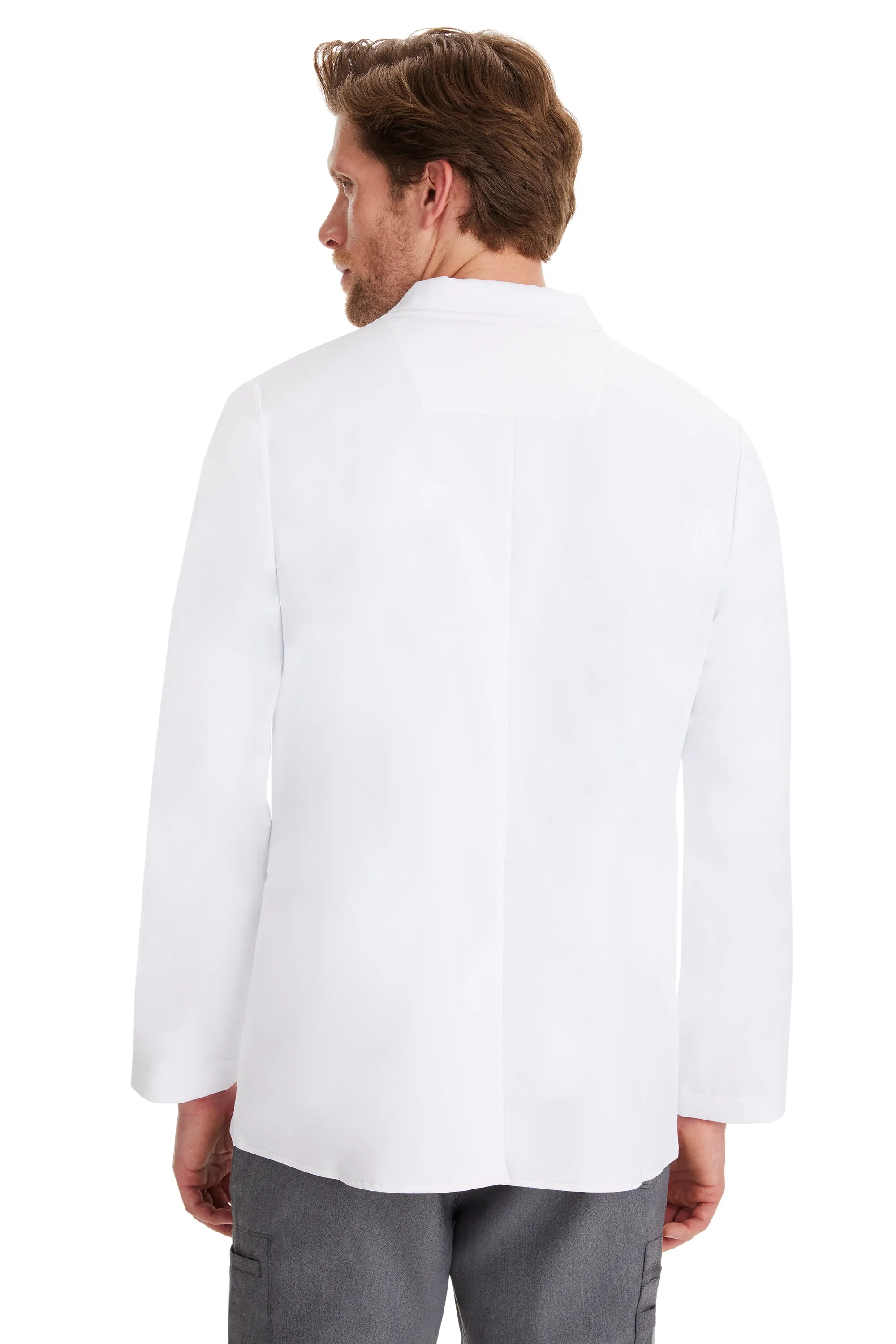 LEO MEN LABCOAT-The Minimalist by Healing Hands(White Coat)XXS-5XL/ WHITE