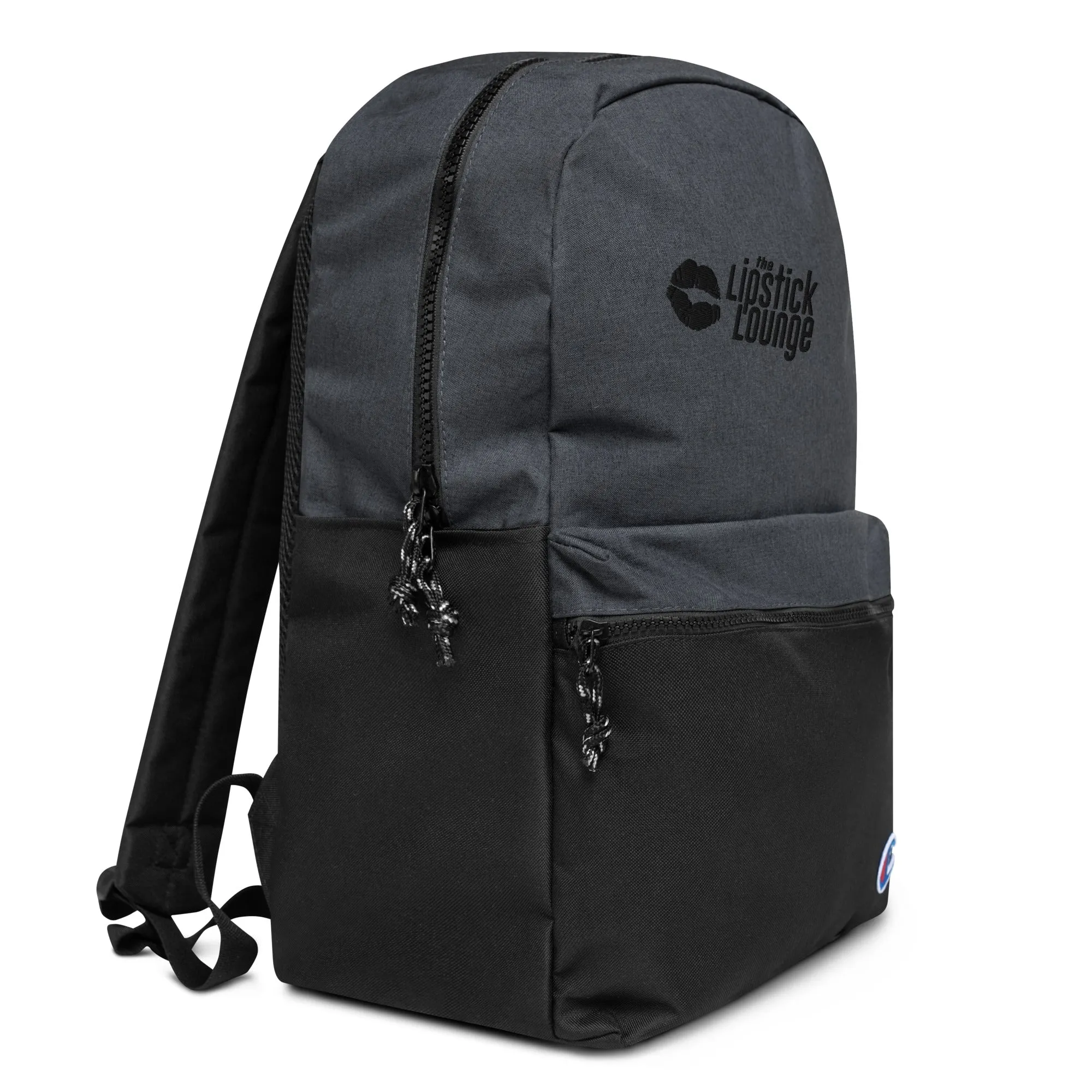 Lipstick Lounge Black Logo Champion Backpack