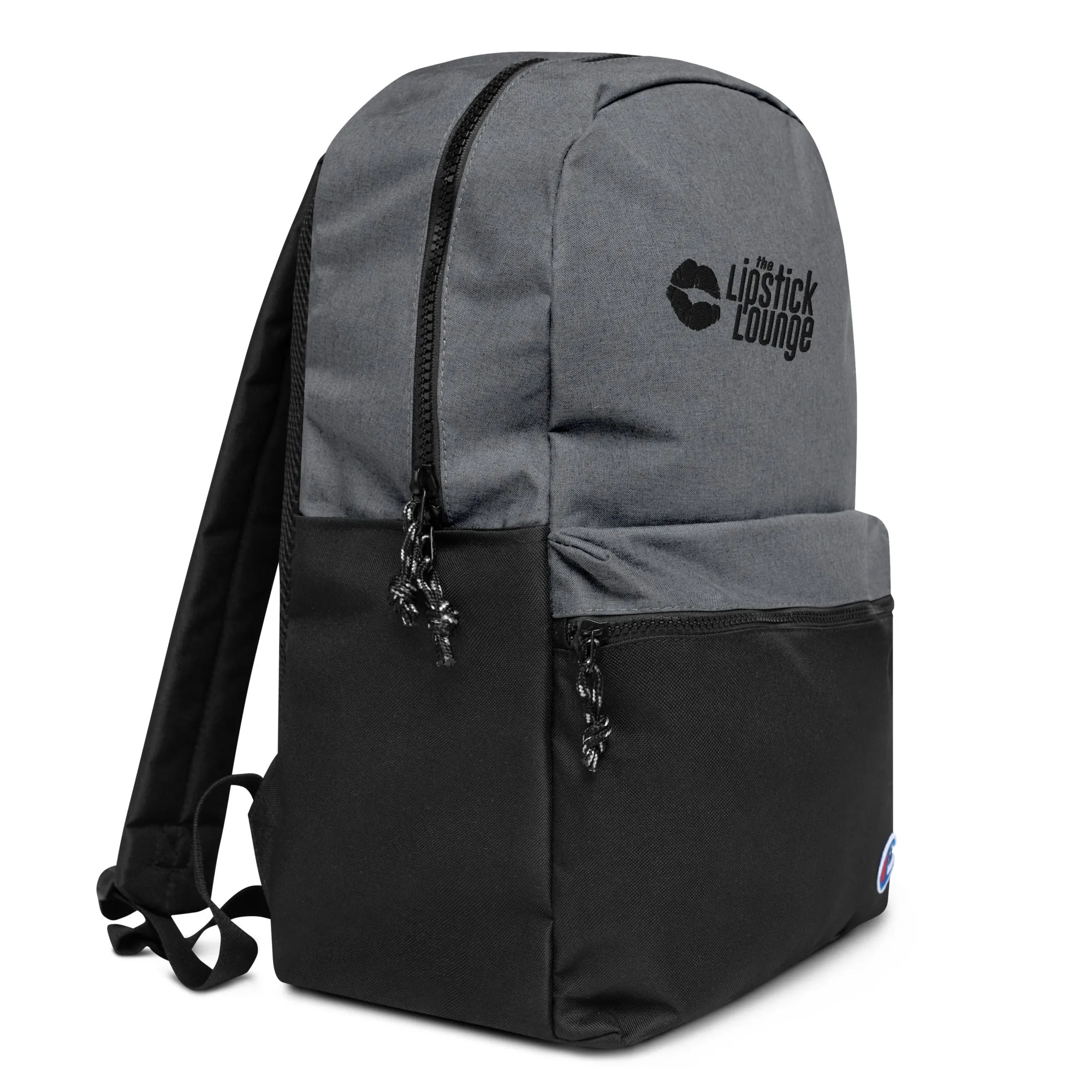 Lipstick Lounge Black Logo Champion Backpack