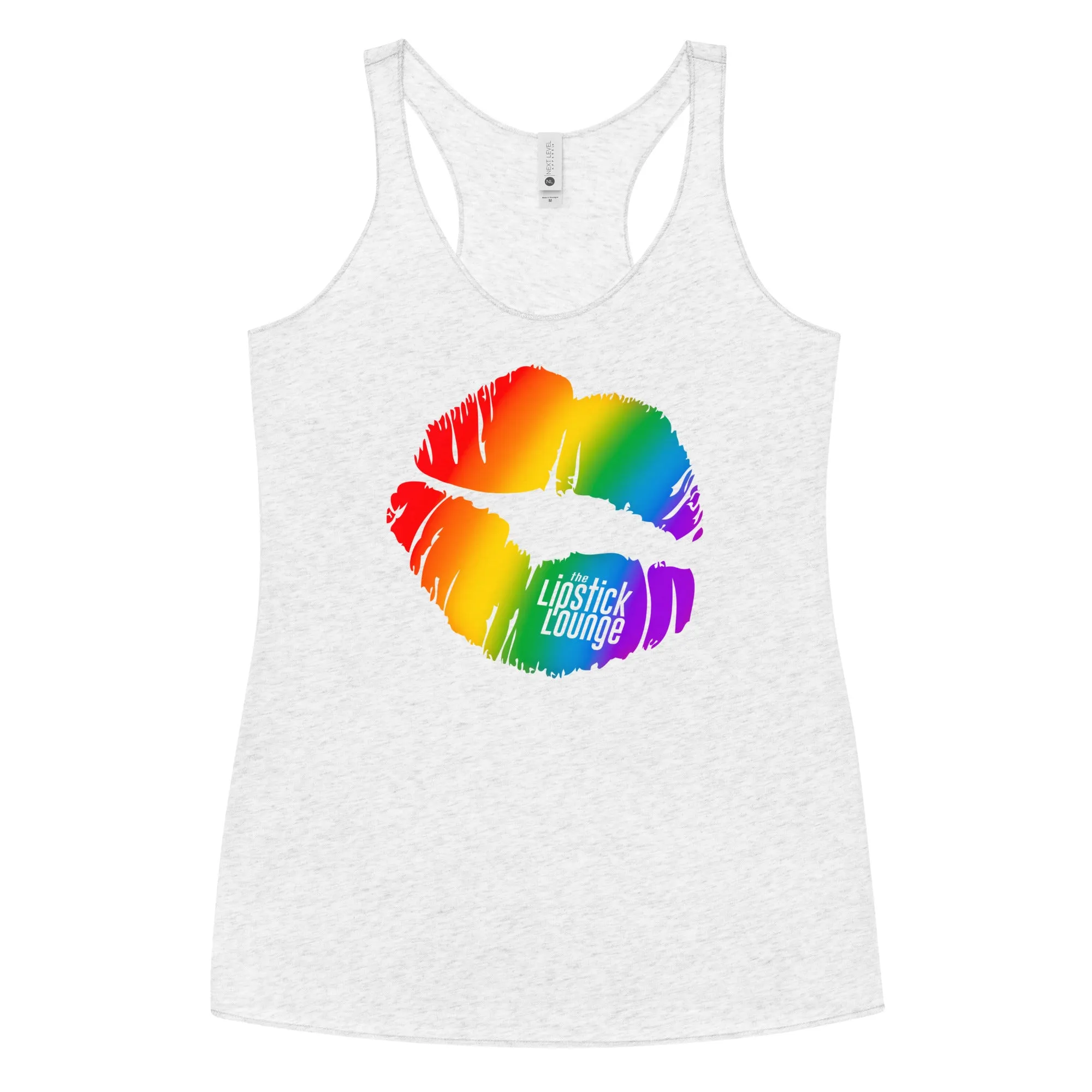 Lipstick Lounge Rainbow Racerback Tank