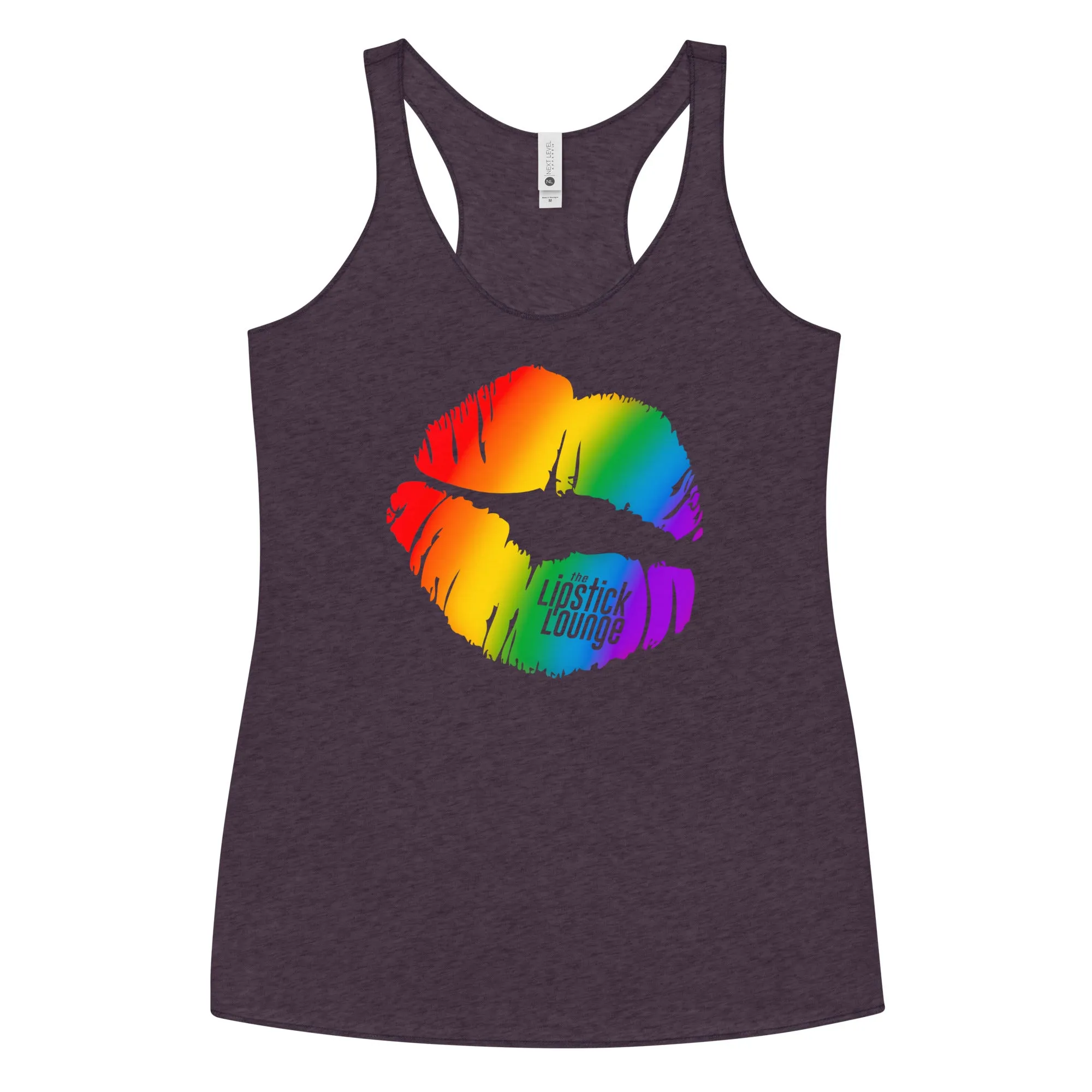 Lipstick Lounge Rainbow Racerback Tank