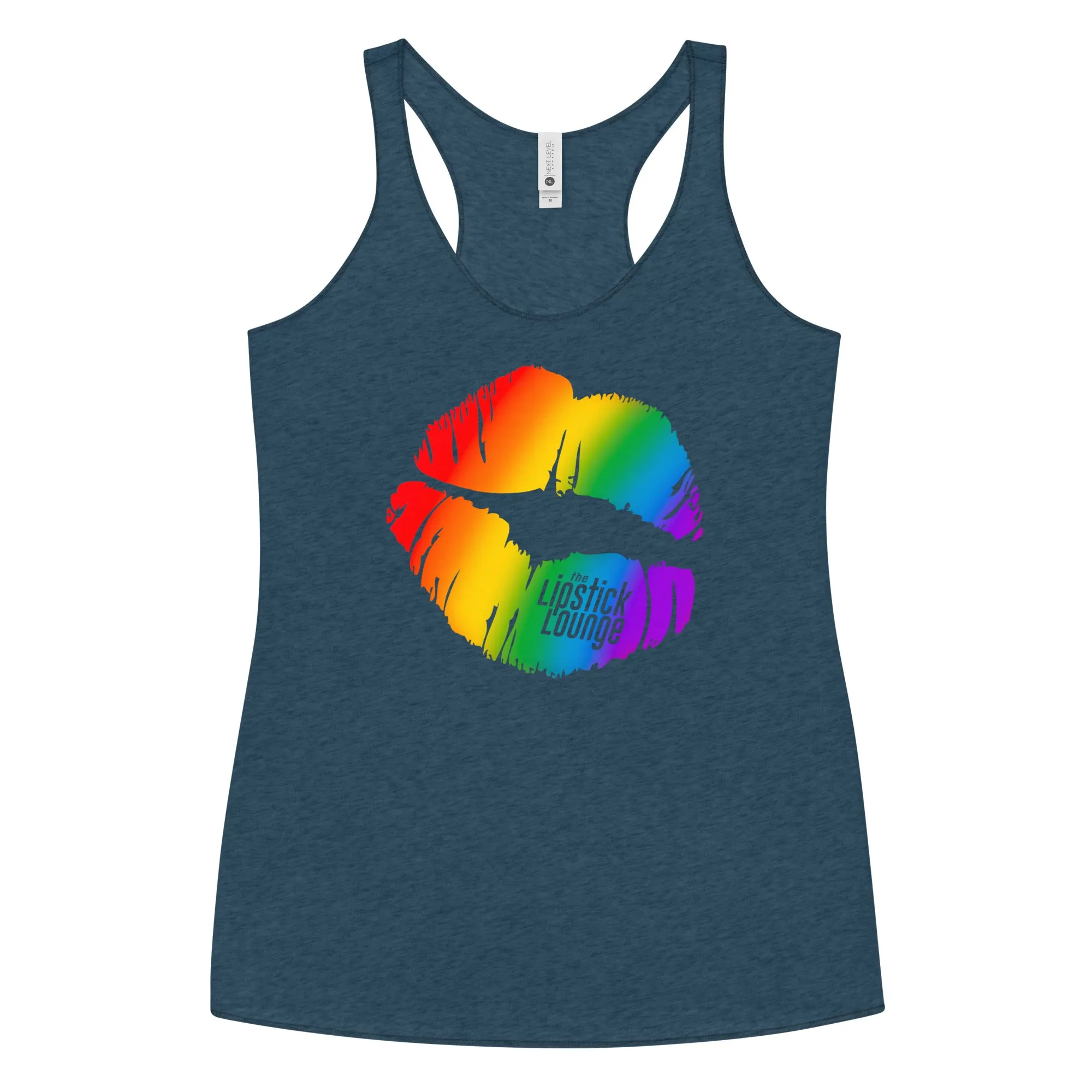 Lipstick Lounge Rainbow Racerback Tank
