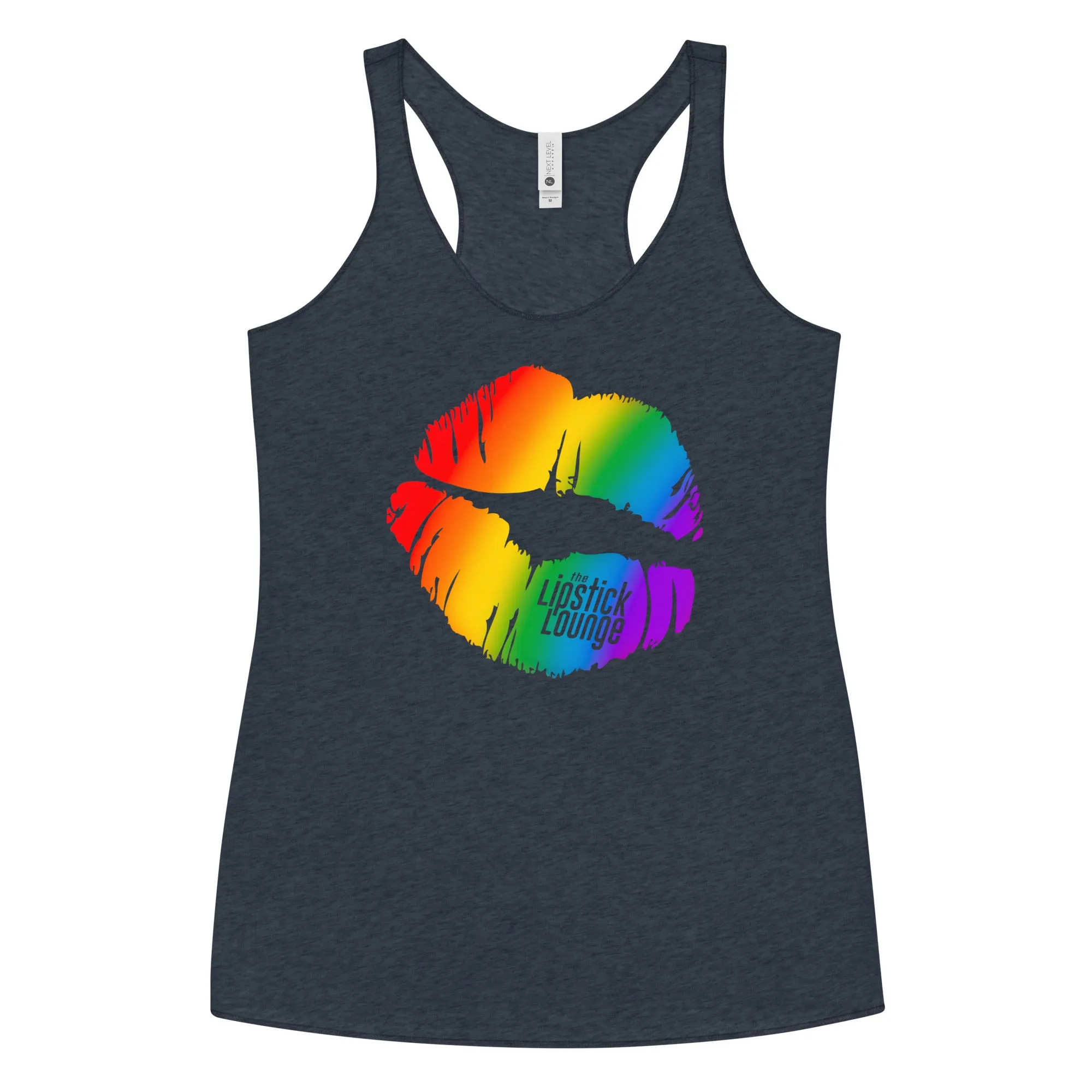 Lipstick Lounge Rainbow Racerback Tank