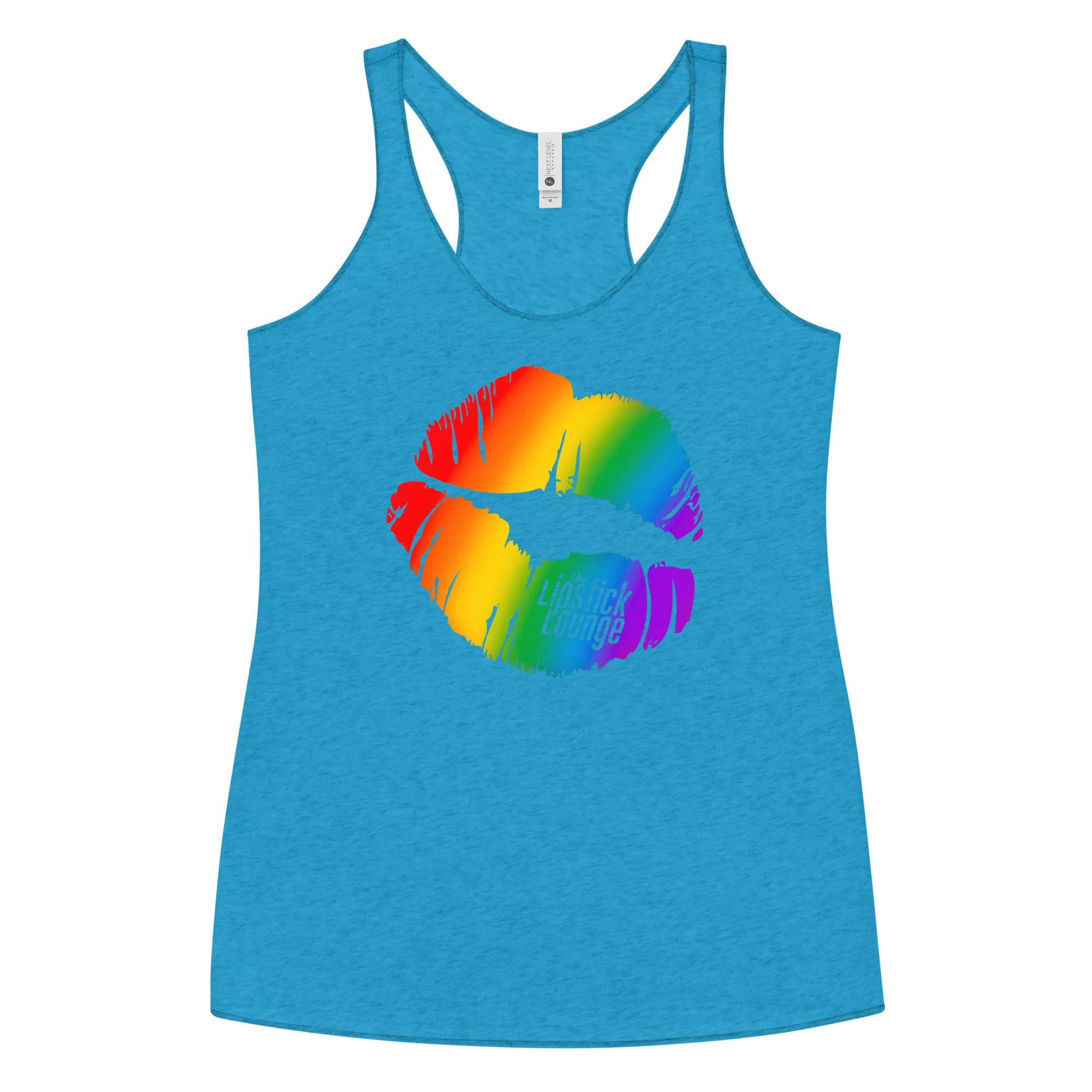 Lipstick Lounge Rainbow Racerback Tank