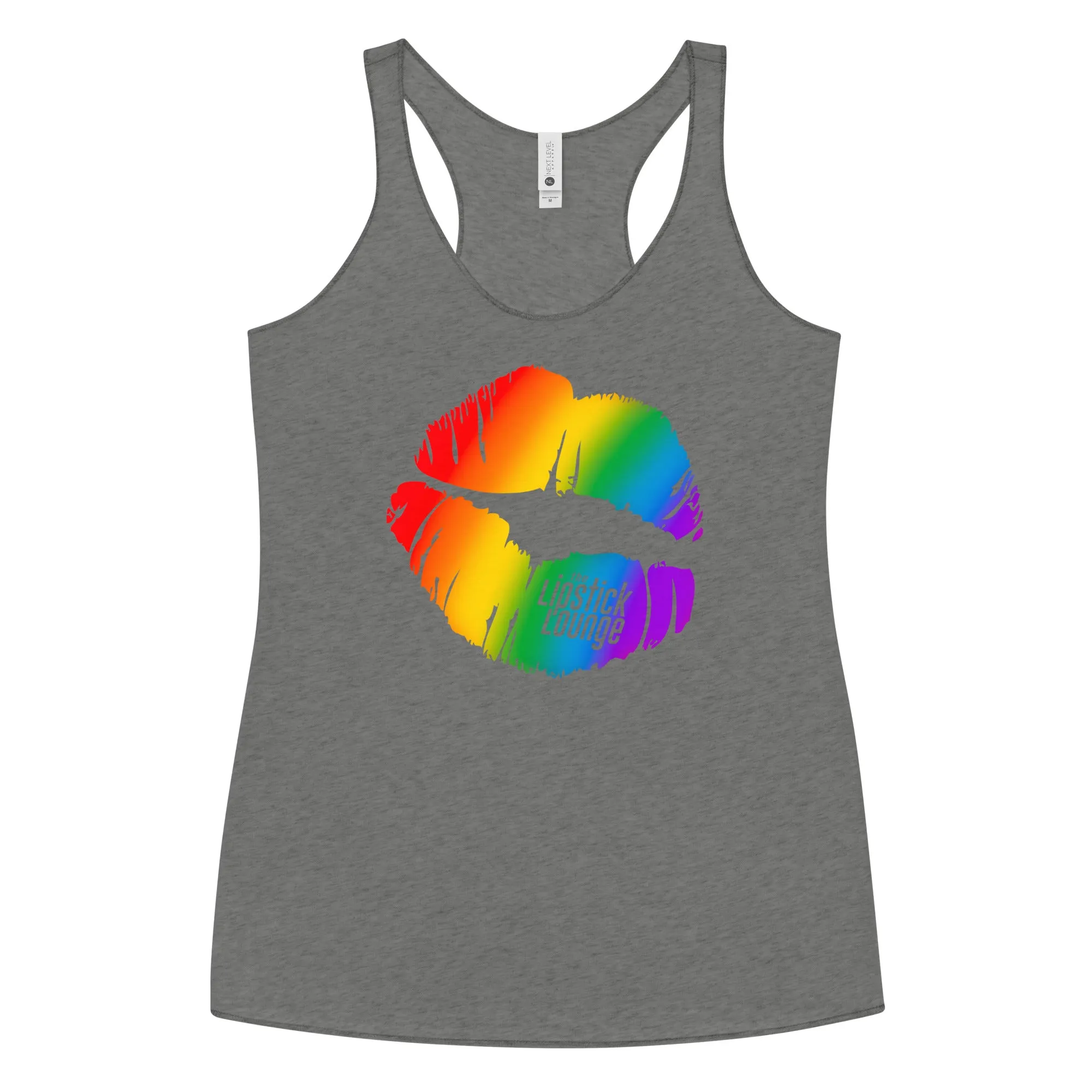 Lipstick Lounge Rainbow Racerback Tank