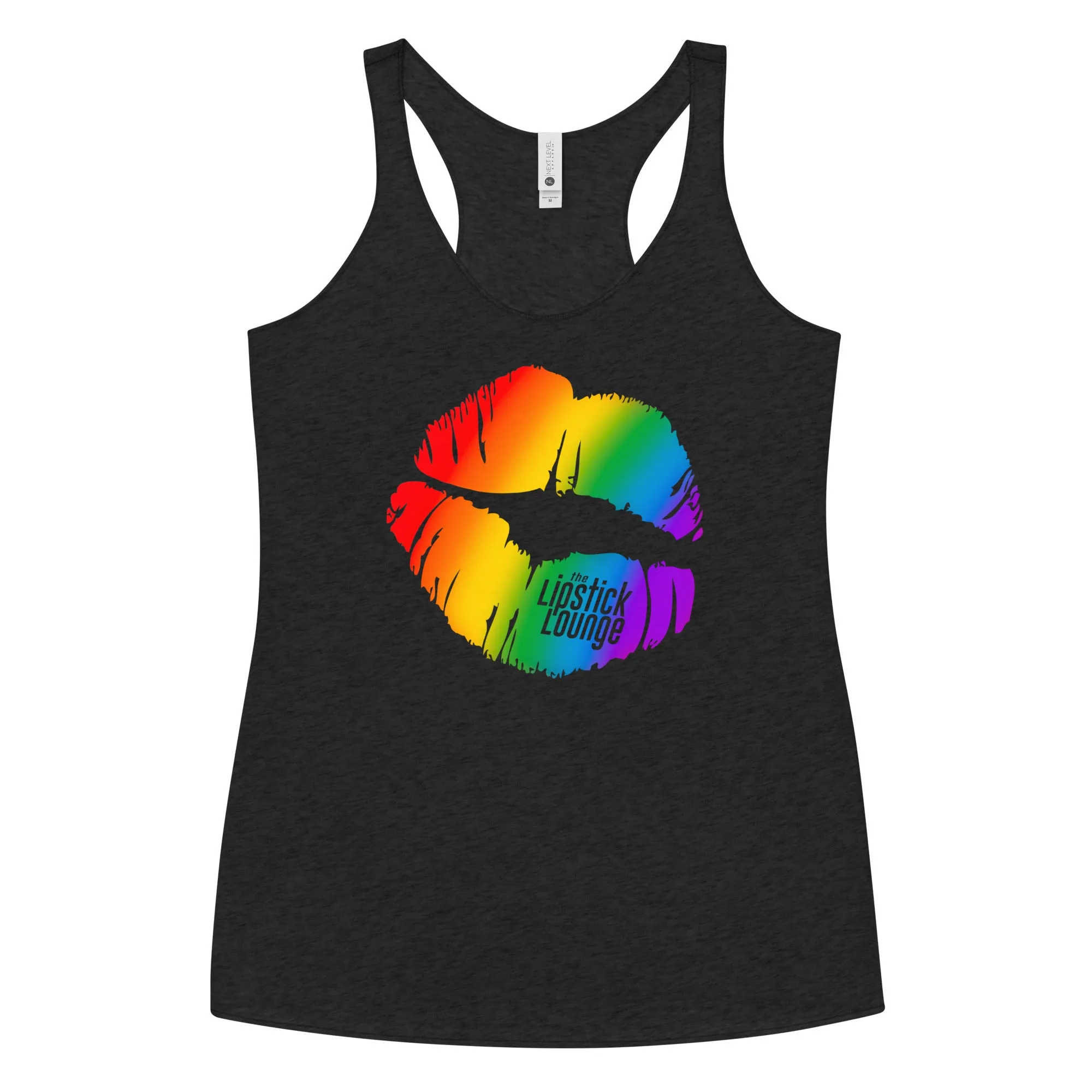 Lipstick Lounge Rainbow Racerback Tank