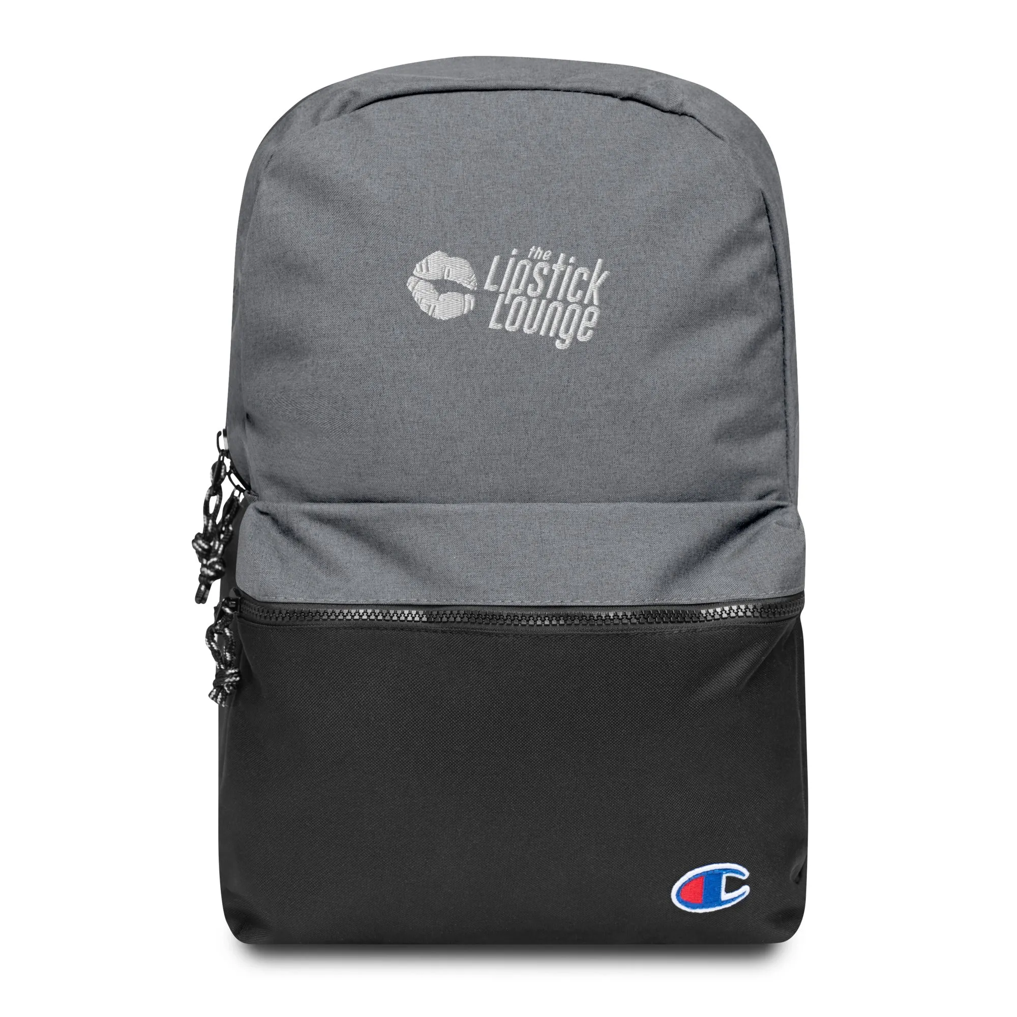 Lipstick Lounge White Logo Champion Backpack