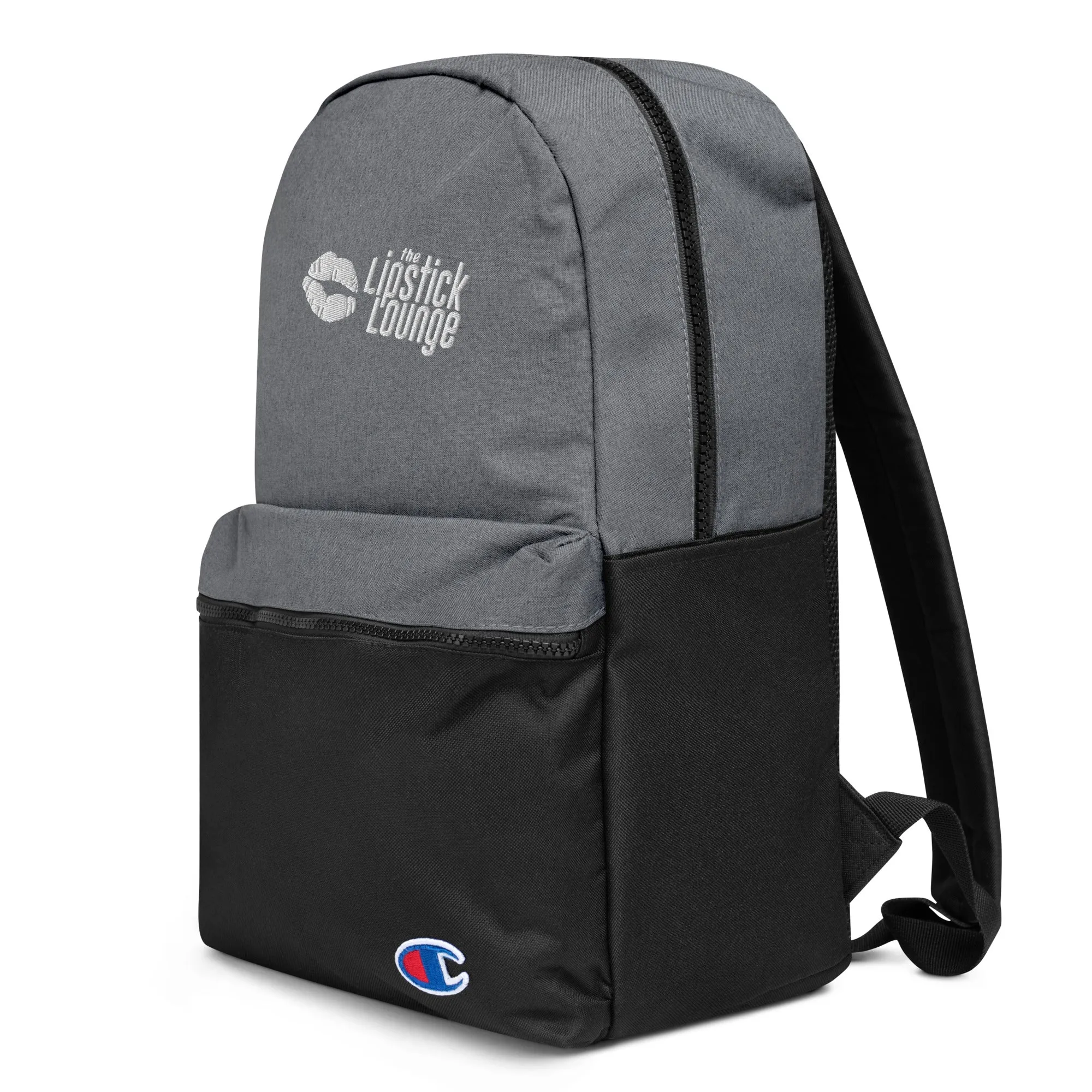 Lipstick Lounge White Logo Champion Backpack