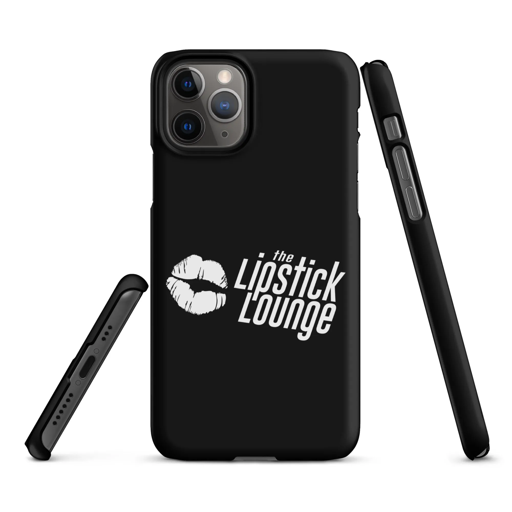 Lipstick Lounge White Logo Phone Case for iPhone