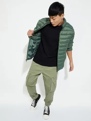 Max Men's Parka Coat (EDCAW24JK04MD_Green