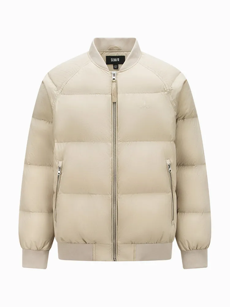 Men's short light down jacket