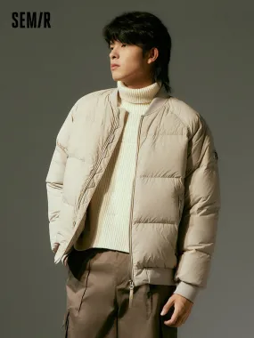 Men's short light down jacket
