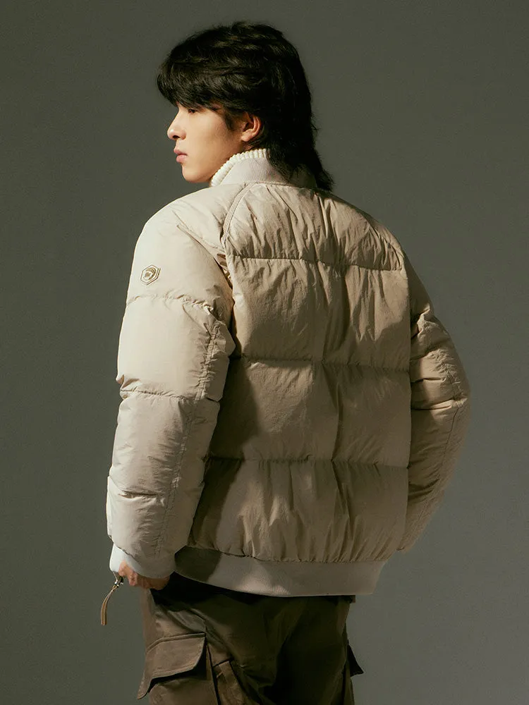 Men's short light down jacket