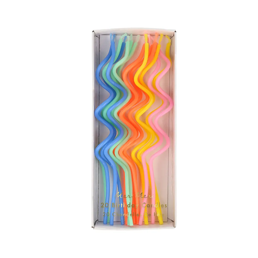 Meri Meri Candles Mixed Swirly