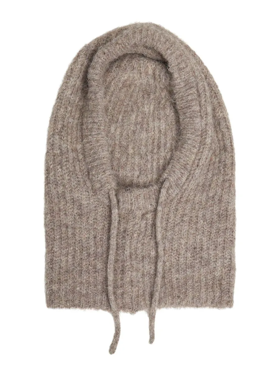OBJMILU KNIT BALACLAVA | HUMUS