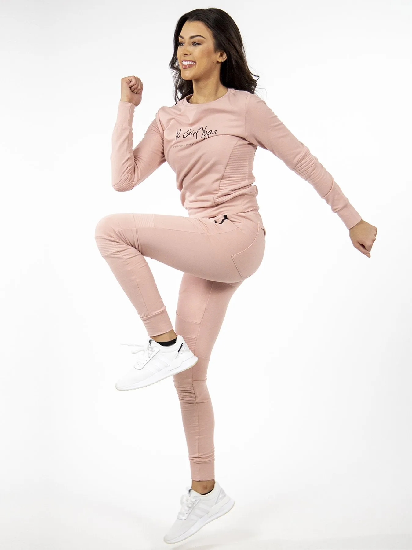 Pink Peony Sweatpants