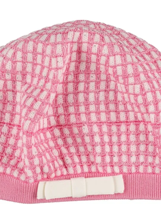 Self-portrait   Cotton &amp; wool knit hat 
