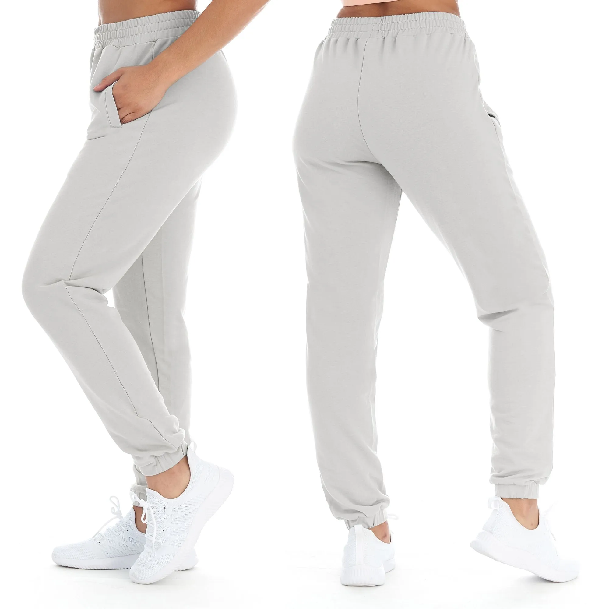 Women's Athleisure French Terry Fleece Jogger Sweatpants